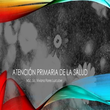 Atención primaria de la salud.TMA N 1 PARVULARIO | PPTX