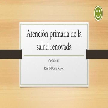 Atención primaria de la salud renovada | PPTX