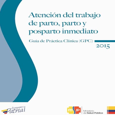 Atencion trabajo-de-parto-editogram 2015 . Guía de Práctica Clínica