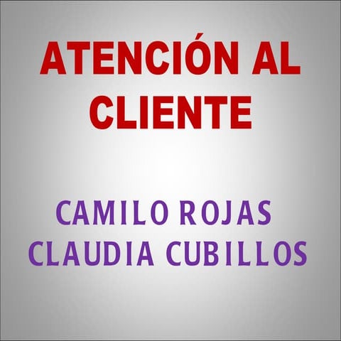 Atencion al  cliente