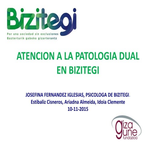 2015_Atención a la patología dual en Bizitegi