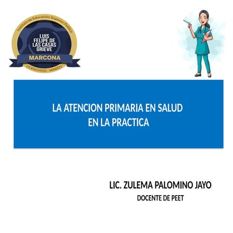 Atencion primaria de la salud | PPTX