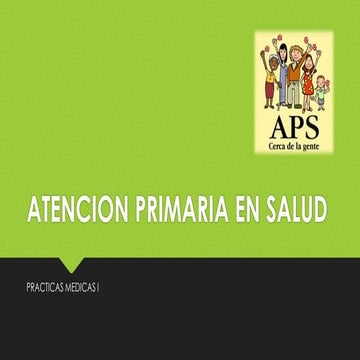 Atencion primaria en salud | PPTX | Eldercare | Family and Relationships