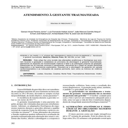 ALTERAÇÕES FISIOLÓGICAS DA GESTAÇÃO E DIAGNÓSTICO DE GRAVIDEZ | DOCX