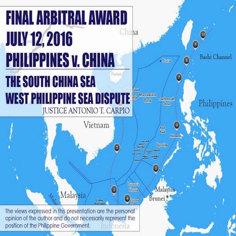Ateneo de Davao Law South China Sea Arbitral Ruling | PDF