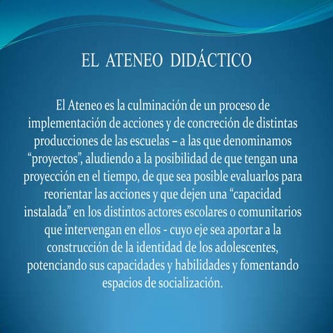 Ateneos DidáCticos