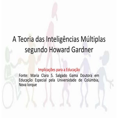A teoria das inteligências múltiplas de howard gardner   grupo ddj