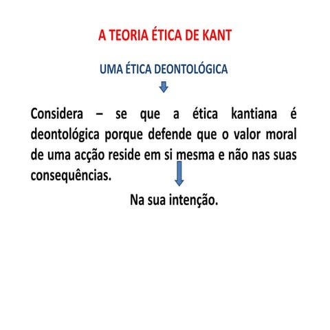 A teoria ética de kant