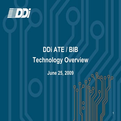 DDi\'s ATE/BIB capability