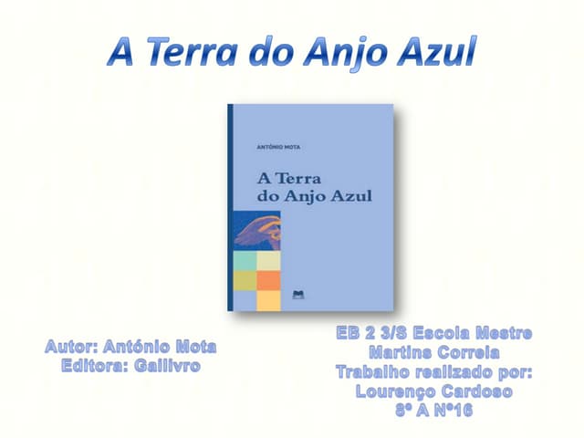 A terra do anjo azul lourenço