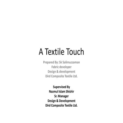 A textile touch