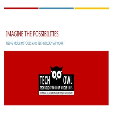 Imagine the Possibilities - AT for Work