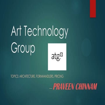 ATG Framework,Formhandlers,Pricing