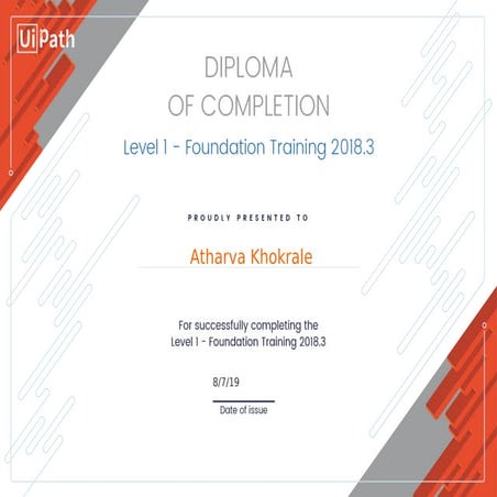 Uipath Rpa Developer level 1 - foundation 2018.3 | PDF