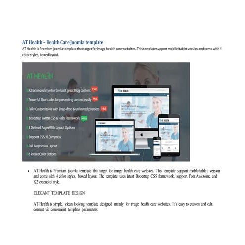 At health – health care joomla template