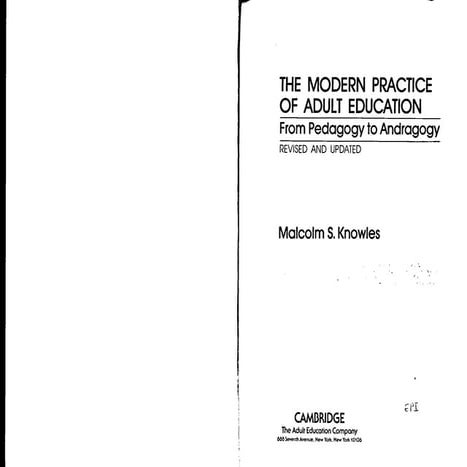 the modern practice of adult education