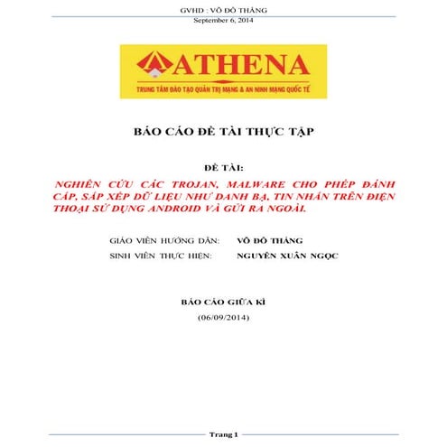 ATHENA - Nguyen Xuan Ngoc - Giua Ky