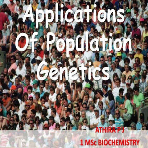  application of population genetics