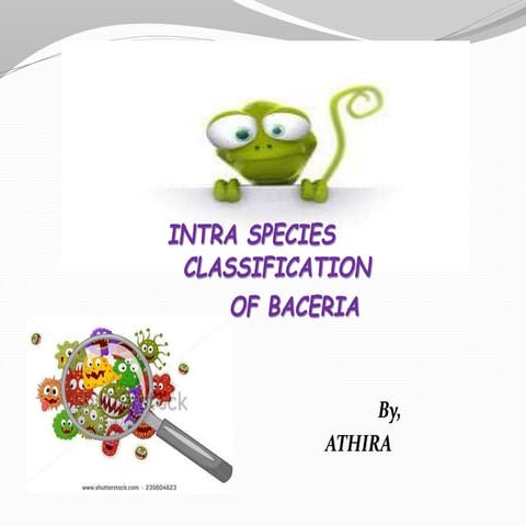  intra species classification of bacteria 