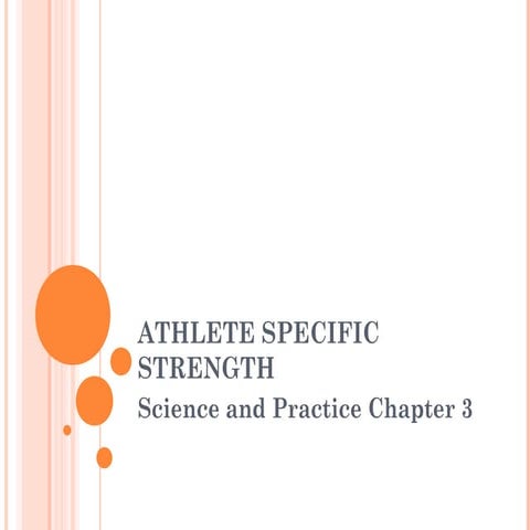 Athlete Specific Strength Training Lecture