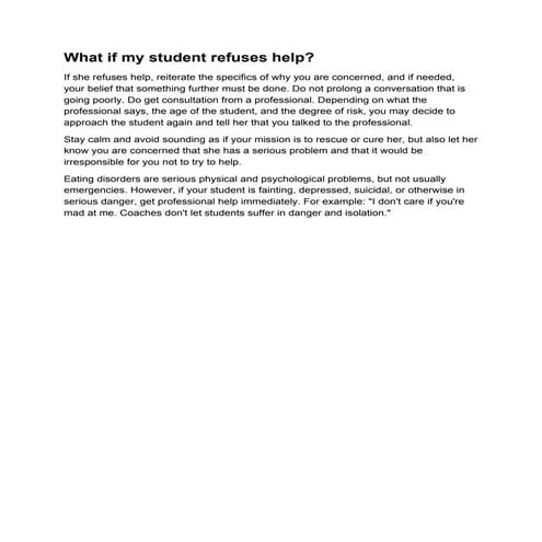 What If My Student Refuses Help