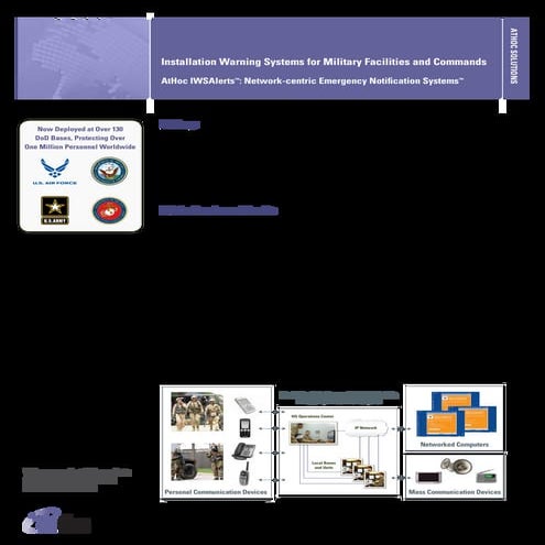 Department of Defense Data Sheet from AtHoc