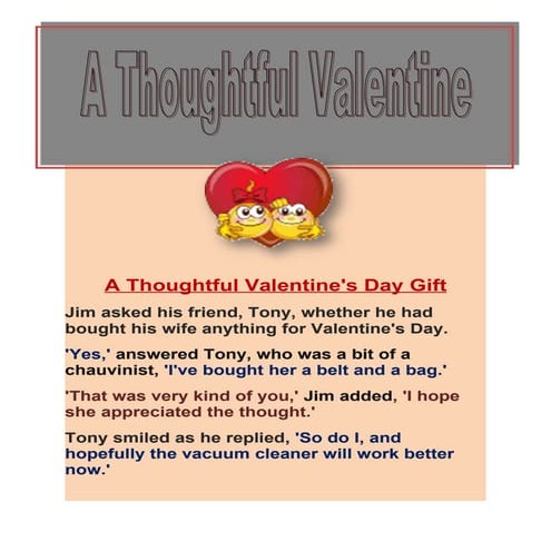 A thoughtful valentine
