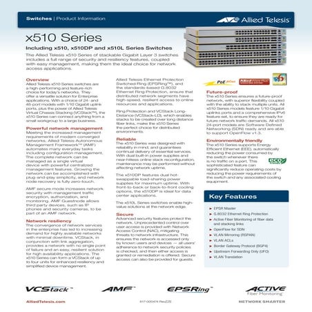 Allied Telesis X510 Series