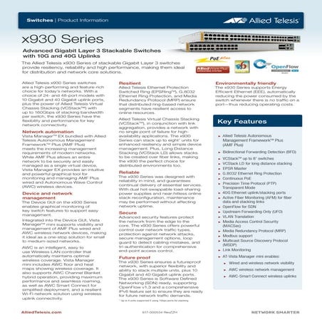 Allied Telesis x930 Series