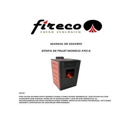 Manual de instrucciones Atica