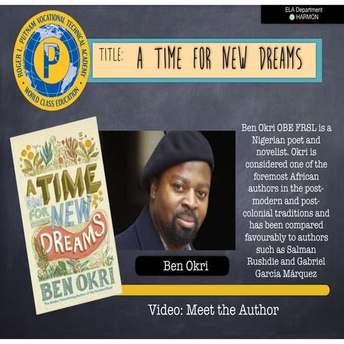 A Time for New Dreams Contemporary Author 