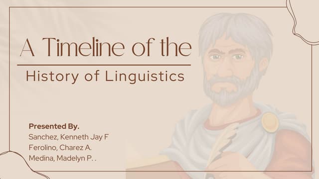 A Timeline of the History of Linguistics.pptx