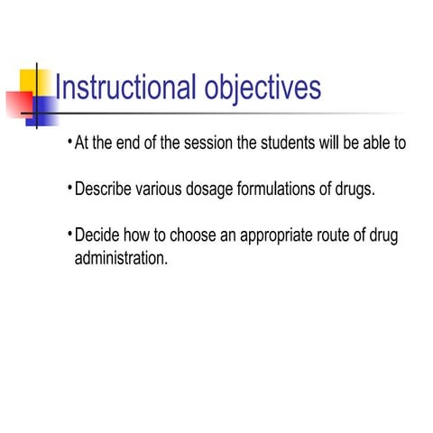 Dosage forms and routes of drug administration | PPTX