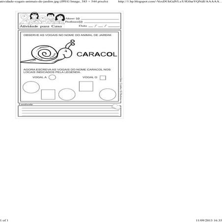 Atividade vogais-animais-de-jardim