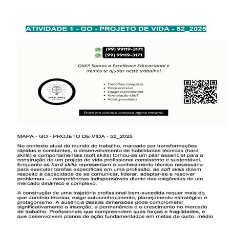 Aula - Projeto de vida | PDF