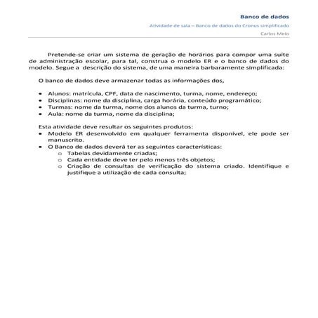 Atividade banco de dados 2