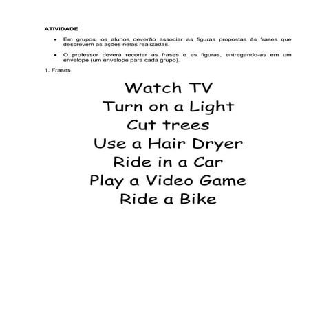 Atividade com figuras e frases   global climate change