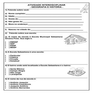 Atividade interdisciplinar de geogr...