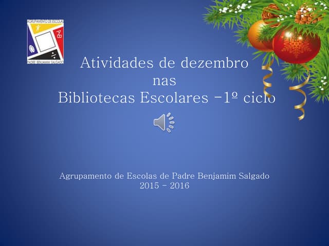 Atividades de dezembro 2015