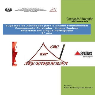 Atividades de inglês (interfaces Lí...