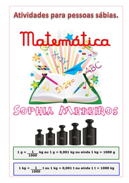 Atividades de Matemática: medidas d...