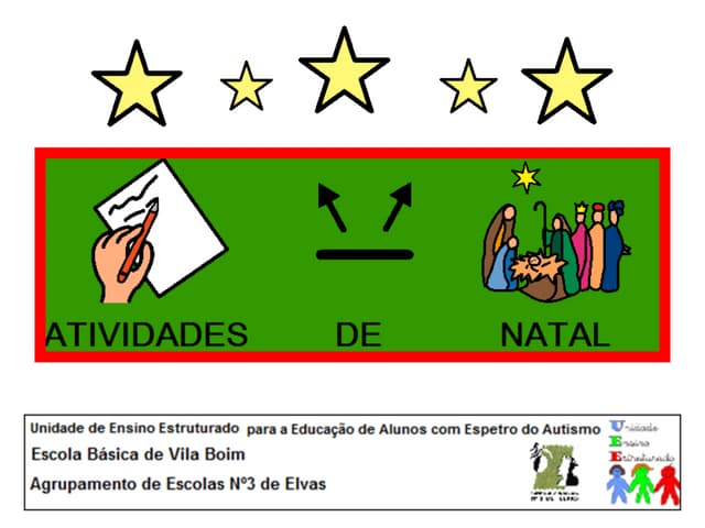 Atividades de Natal adaptadas em spc