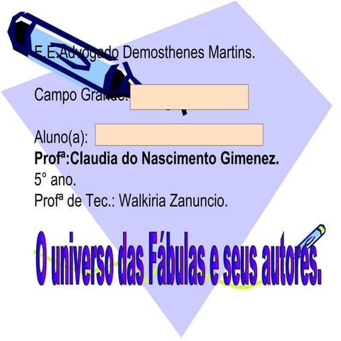 Atividade sobre fabulas ok