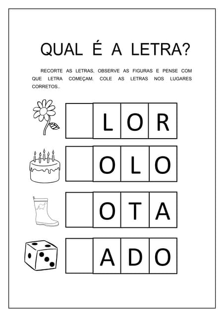 Atividades para silabicos