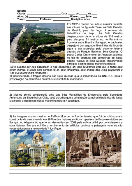 7 ano atividades complementares 4 semana | PDF