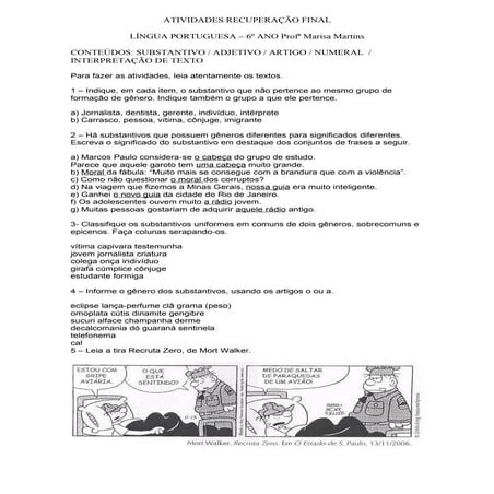 Atividades recuperacao final 6 ano (1) (3)