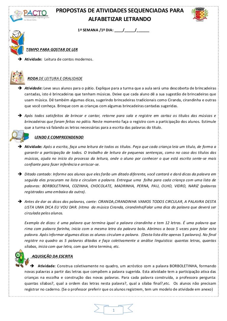 Para PNAIC - Atividades Sequenciadas-2