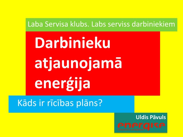 Atjaunojamā  EnerģIja