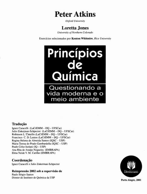 Atkins & jones - Princípios de Química - Questionando a
