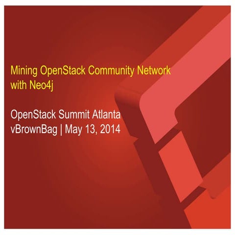 OpenStack Community Network Mining with Neo4j